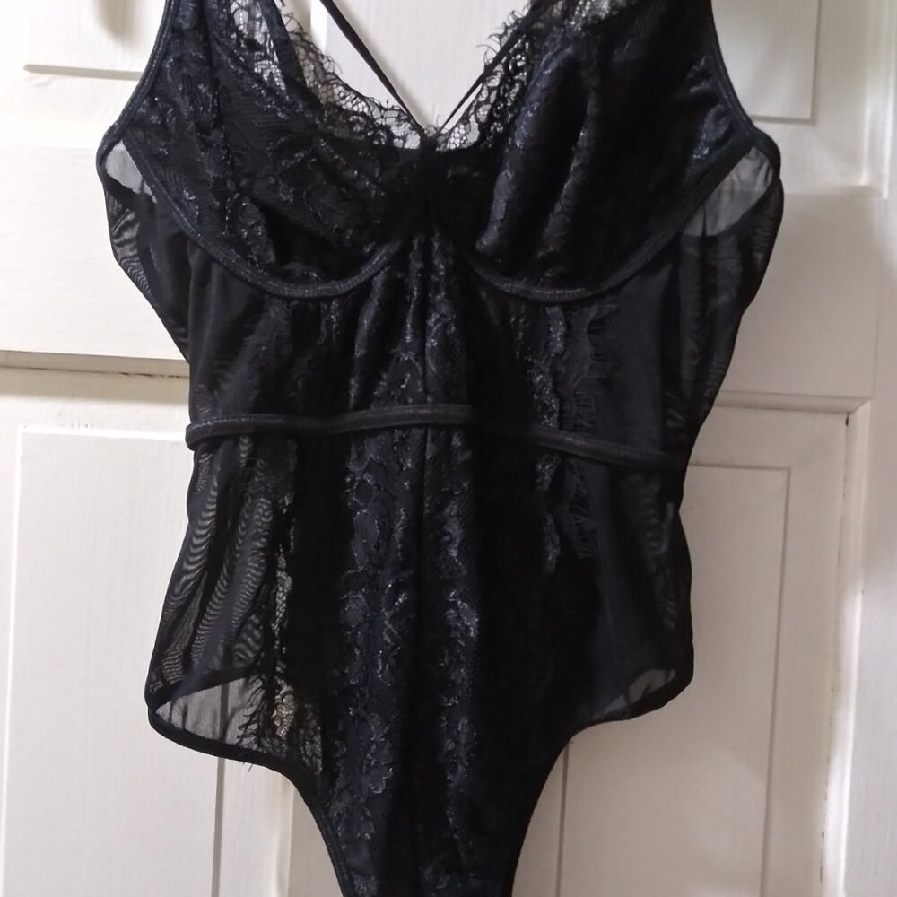 NWOT...black lace bodysuit